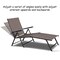 Costway Pool Chaise Lounge Chair Recliner Outdoor Patio Furniture Adjustable